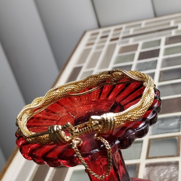 Vintage Gold bracelet-Circa 1930s - Picture 4 of 9